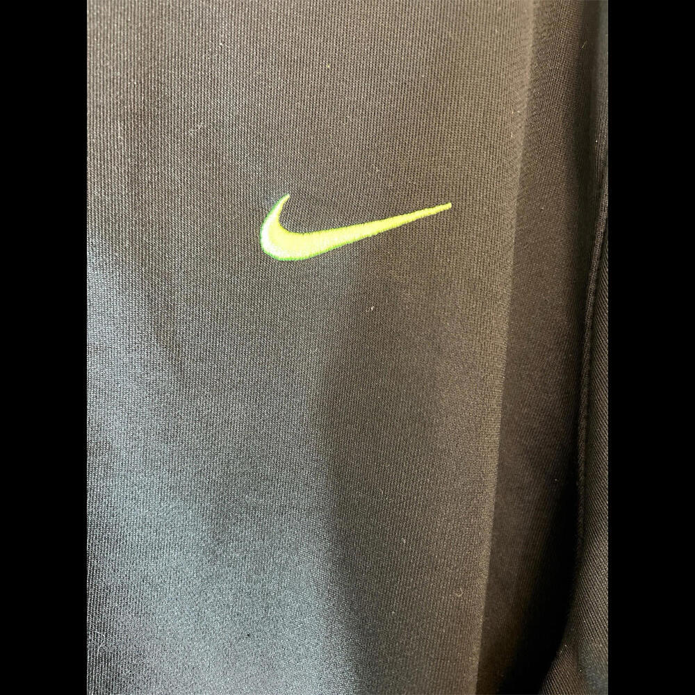Nike Dri-Fit Full Zip Jacket Men’s XXL Black Neon Yellow‎ Running Training - Picture 3 of 5